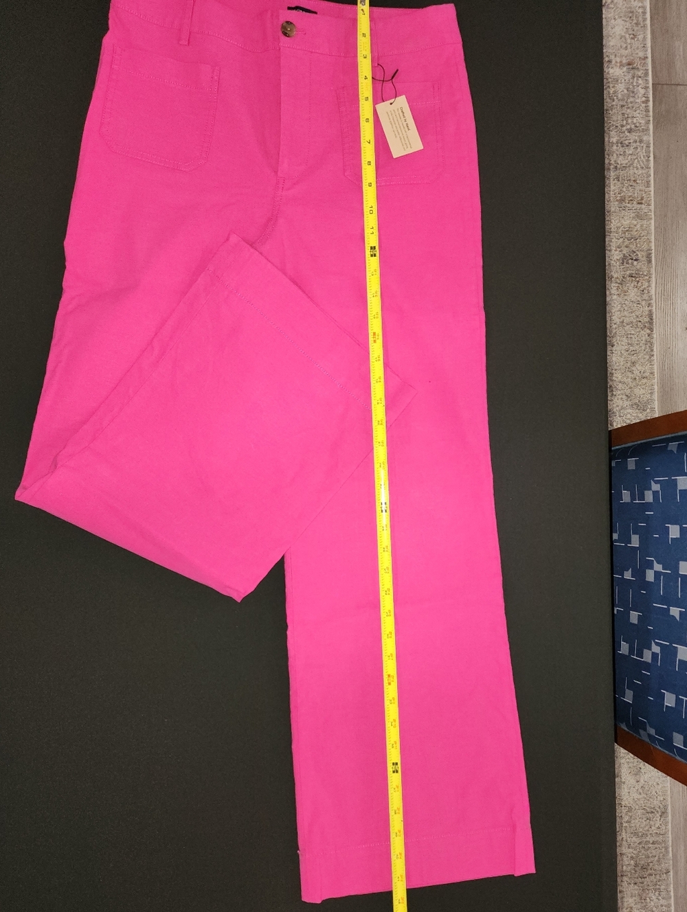 J. Crew Lizzy High Rise "Vintage Berry" Wide-Leg Jeans - Picture 8 of 14